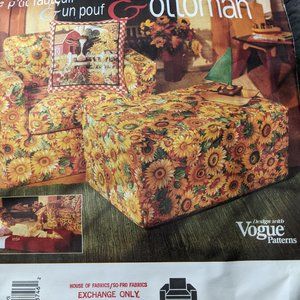 Sewing Pattern Vogue 1317 Foam Chair